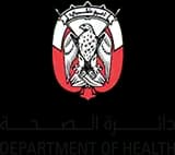 The logo for the department of health for Abu Dhabi